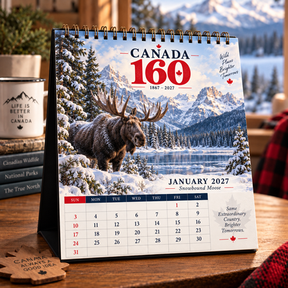 🇨🇦 Canada 160 Wild Canada 2027 Calendar | 12 Months of the True North