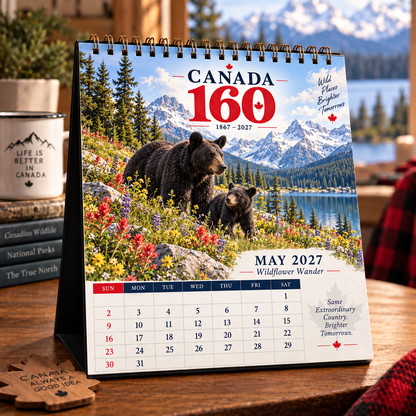 🇨🇦 Canada 160 Wild Canada 2027 Calendar | 12 Months of the True North