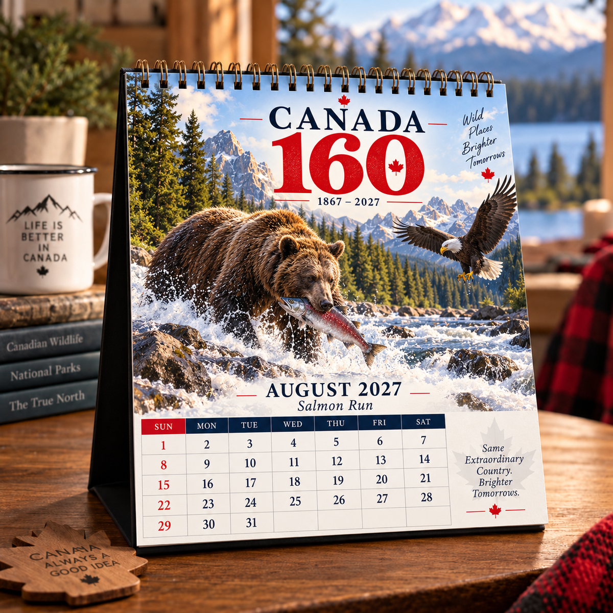 🇨🇦 Canada 160 Wild Canada 2027 Calendar | 12 Months of the True North