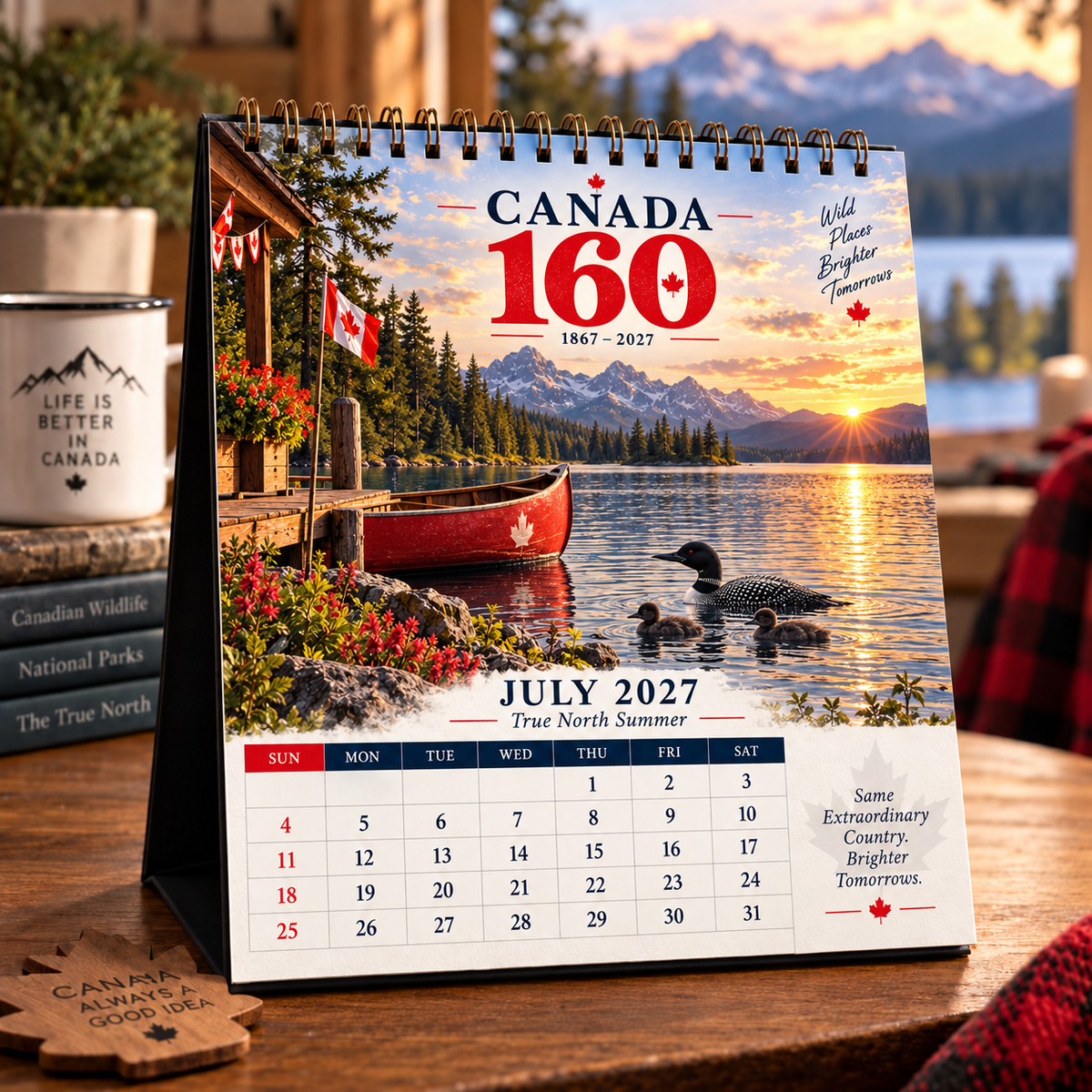 🇨🇦 Canada 160 Wild Canada 2027 Calendar | 12 Months of the True North