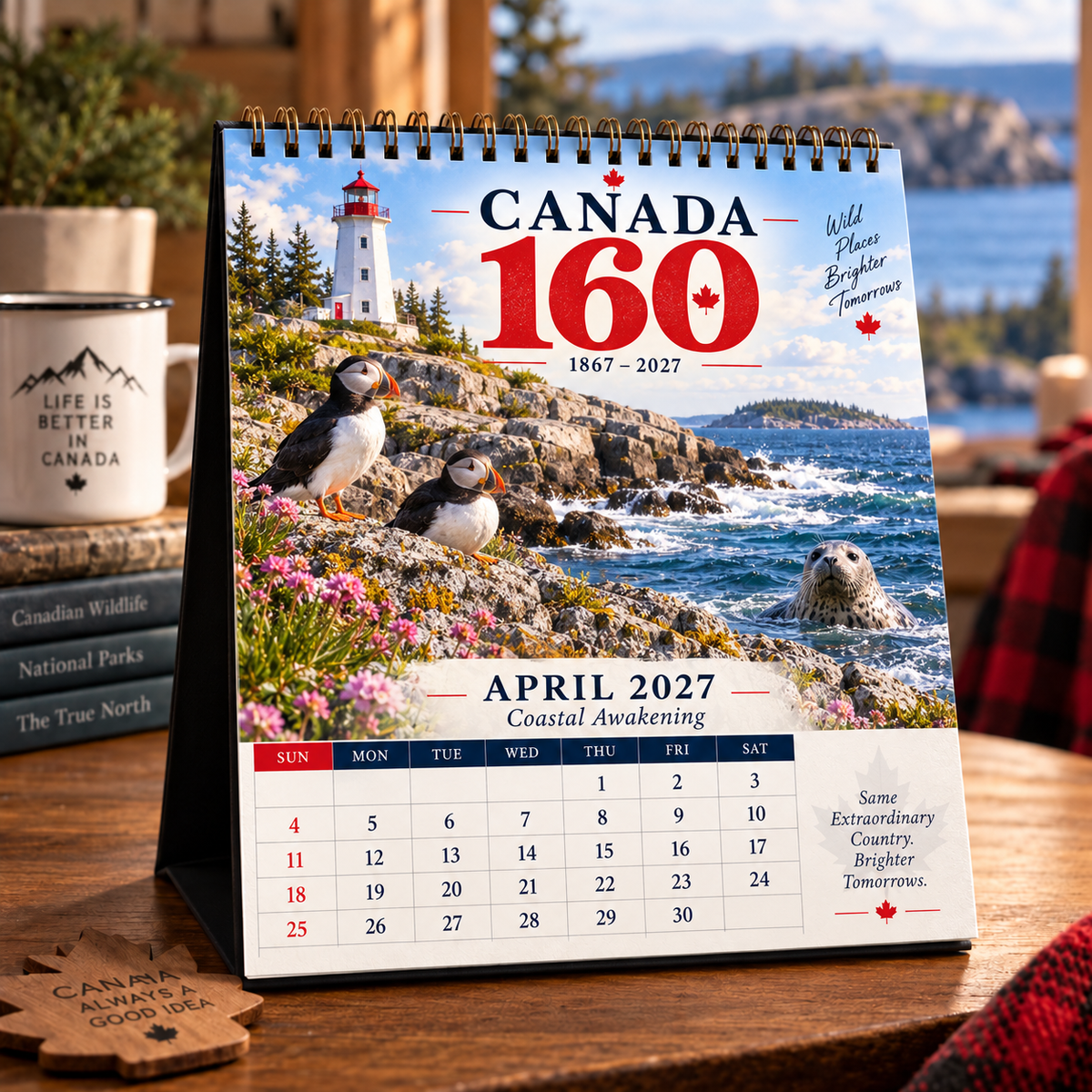 🇨🇦 Canada 160 Wild Canada 2027 Calendar | 12 Months of the True North