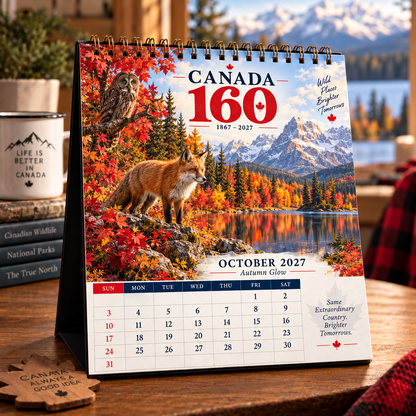 🇨🇦 Canada 160 Wild Canada 2027 Calendar | 12 Months of the True North