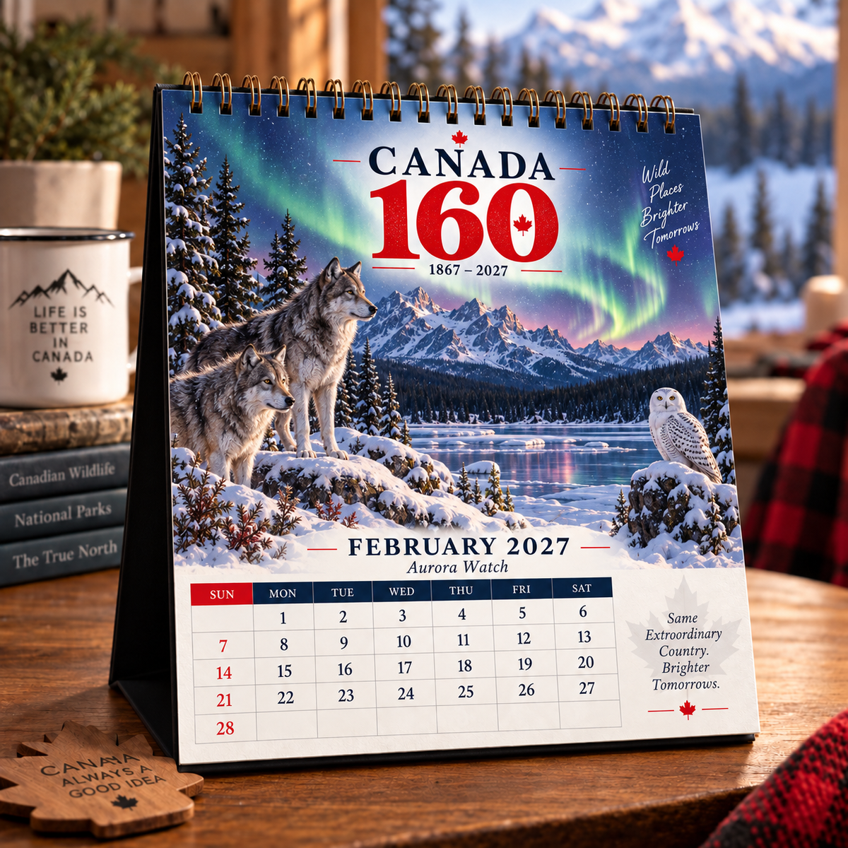 🇨🇦 Canada 160 Wild Canada 2027 Calendar | 12 Months of the True North