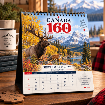 🇨🇦 Canada 160 Wild Canada 2027 Calendar | 12 Months of the True North