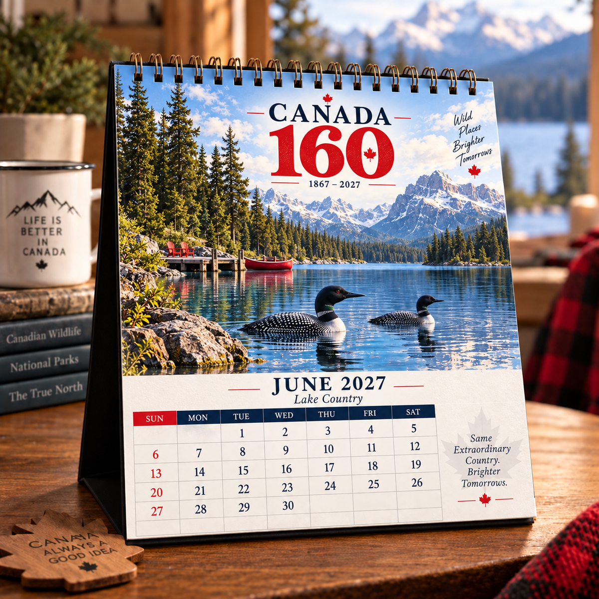 🇨🇦 Canada 160 Wild Canada 2027 Calendar | 12 Months of the True North