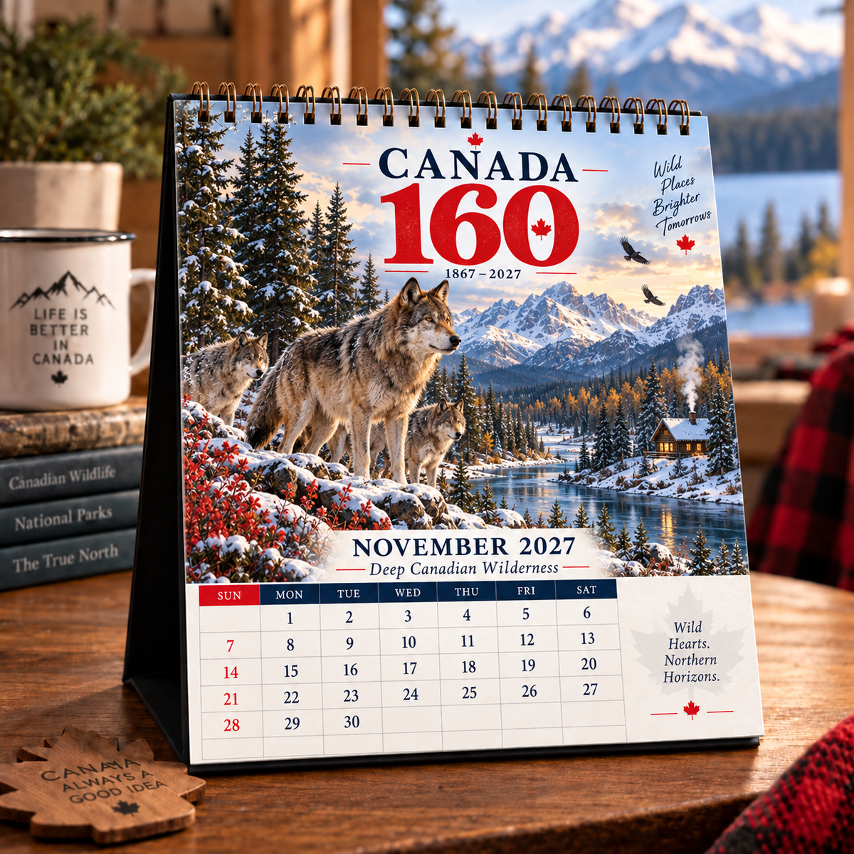 🇨🇦 Canada 160 Wild Canada 2027 Calendar | 12 Months of the True North