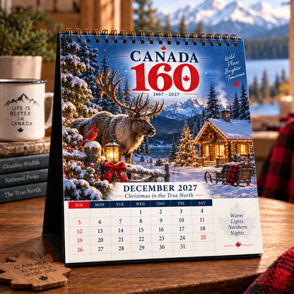 🇨🇦 Canada 160 Wild Canada 2027 Calendar | 12 Months of the True North