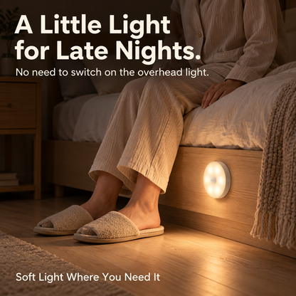 Rechargeable Motion Sensor Night Light – Magnetic Mount & 3 Light Colors