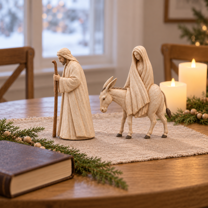 Journey to Bethlehem Nativity Figurine Set