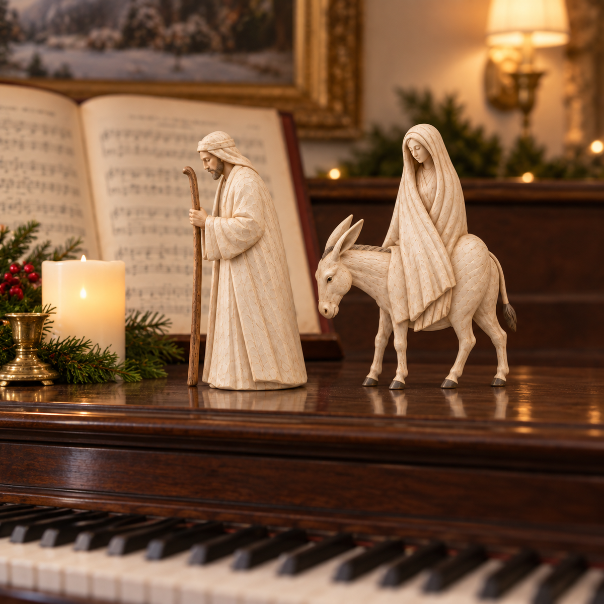 Journey to Bethlehem Nativity Figurine Set