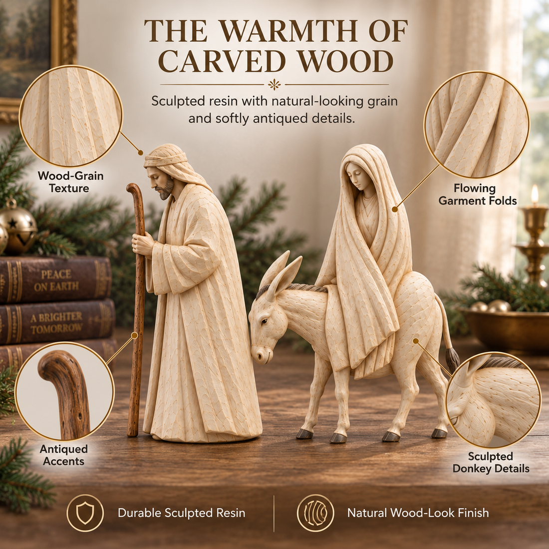 Journey to Bethlehem figurine size