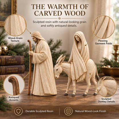 Journey to Bethlehem Nativity Figurine Set