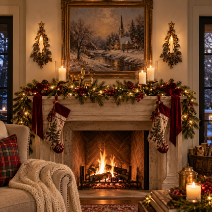 Old-World Christmas Tree Candle Sconce