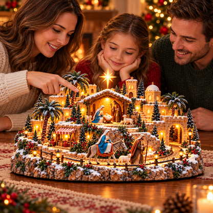 ✝️🌙 Road to Bethlehem™ | Lighted Holy Journey Christmas Village