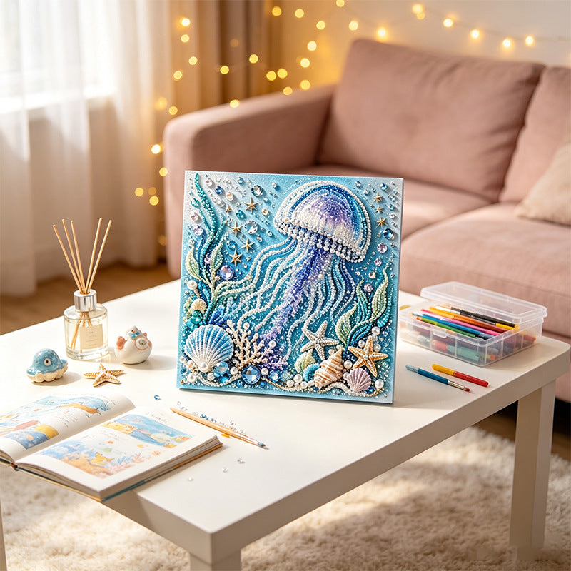 Ocean Pearl Art DIY Kit – 3D Marine Animal Collection