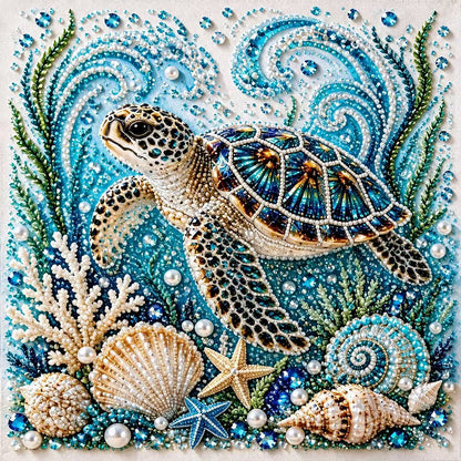 Ocean Pearl Art DIY Kit – 3D Marine Animal Collection