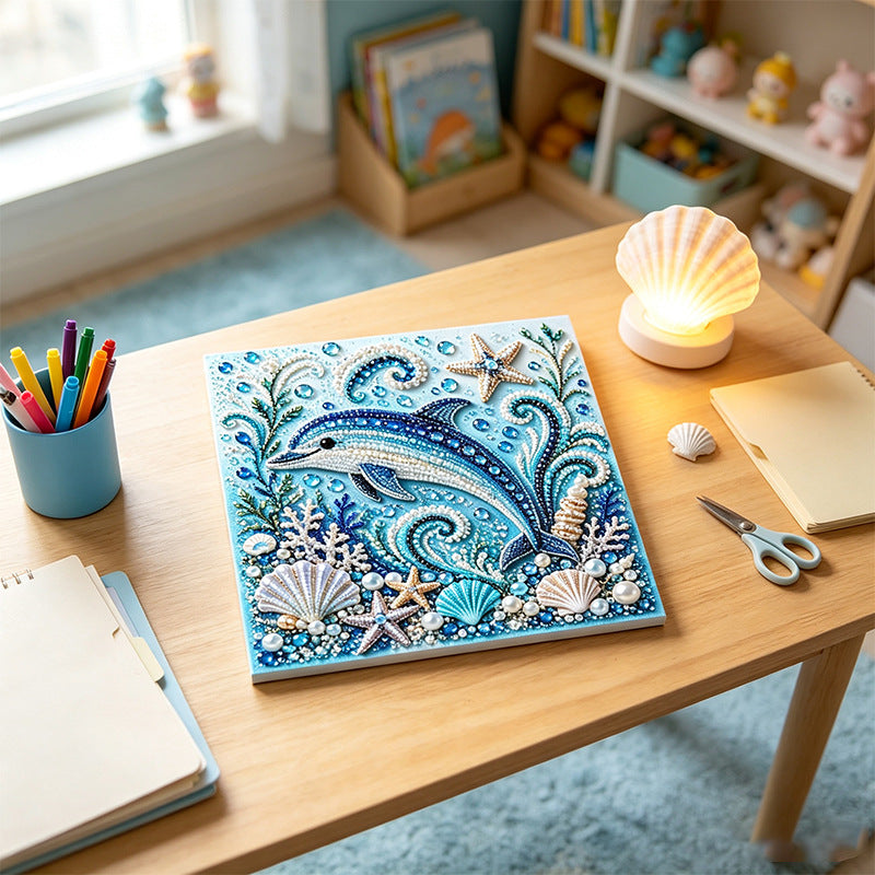 Ocean Pearl Art DIY Kit – 3D Marine Animal Collection