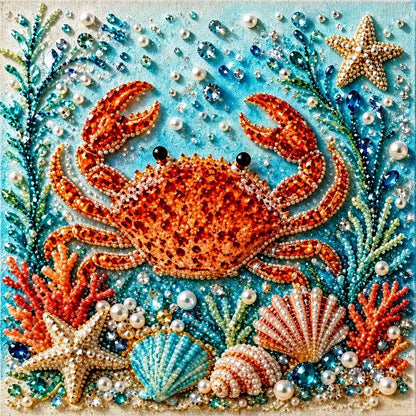 Ocean Pearl Art DIY Kit – 3D Marine Animal Collection