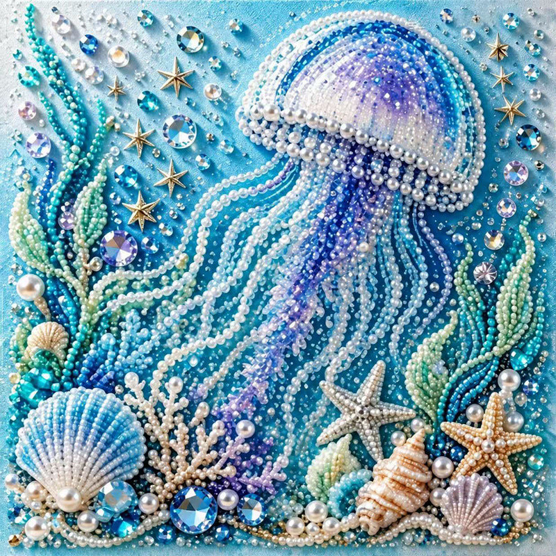 Ocean Pearl Art DIY Kit – 3D Marine Animal Collection