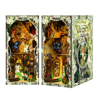 🌿 Whisperwood Enchanted Forest Book Nook – DIY Fairy Woodland Miniature Kit ✨