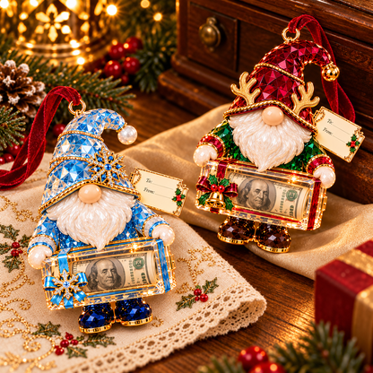Christmas Gnome Money Holder Ornaments – 6 Festive Designs with Gift Tags