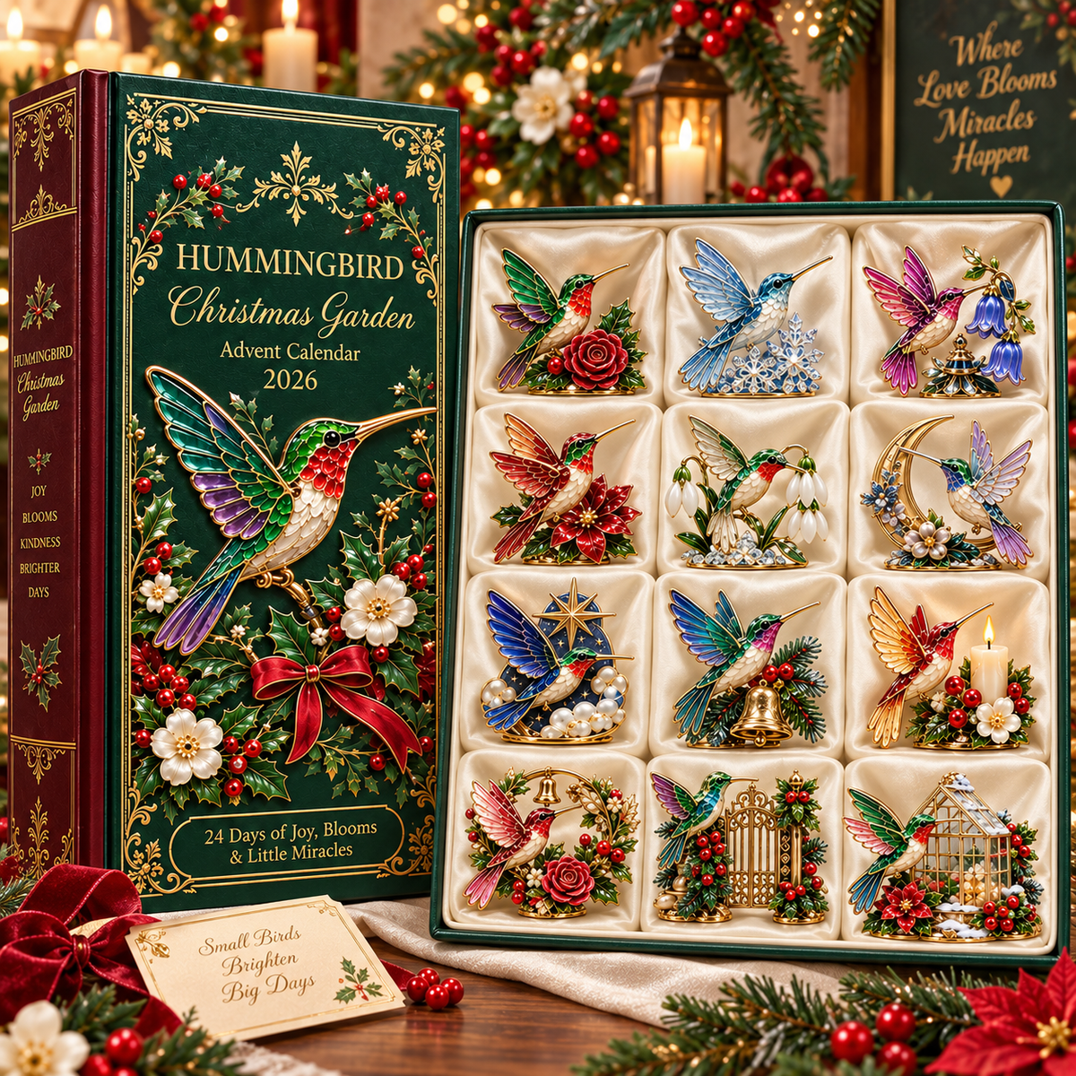 24 Days of Joy in Bloom — Hummingbird Christmas Garden Advent Calendar 2026