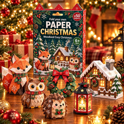 🧘 Relaxing & Beginner-Friendly- 3D DIY Paper Christmas (💕 Step-by-Step Guide Included)