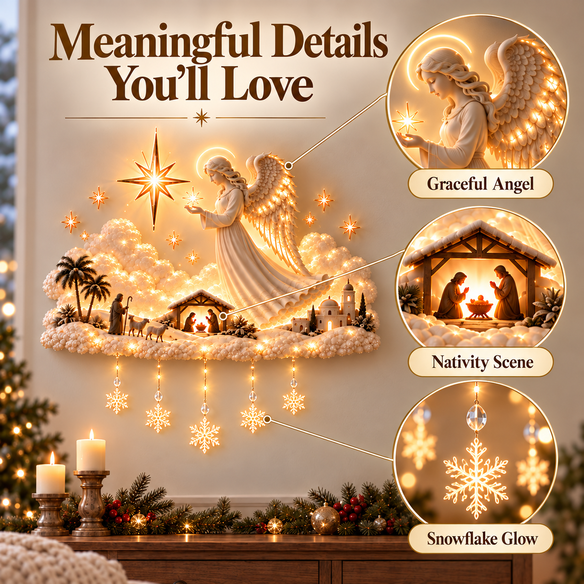 ✨ Angel of Bethlehem™ Christmas Blessing Wall Glow