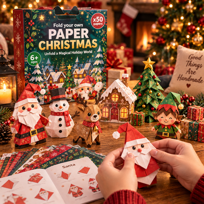 🧘Relaxing & Beginner-Friendly- 3D DIY Paper Christmas(💕Step-by-Step Guide Included)