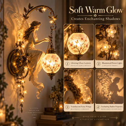 🧚✨ Enchanted Fairy Blossom Lantern Wall Light 🌸🏮