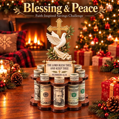 🙏 Bible Verse Savings Challenge Stand | 6 Faith-Inspired Designs