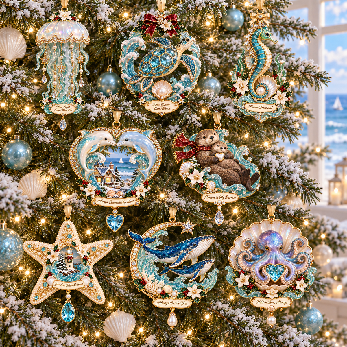 'Ocean Treasures' – Marine Life Christmas Commemorative Ornament