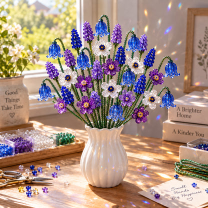 🌸 DIY Beaded Flower Bouquet Kit | Create Your Own Forever Blooming Crystal Flowers