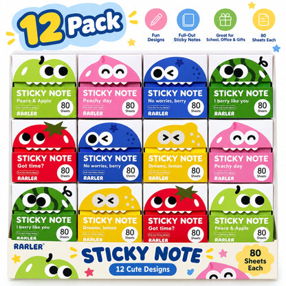 Cute Transparent Glitter Pull-Out Sticky Notes