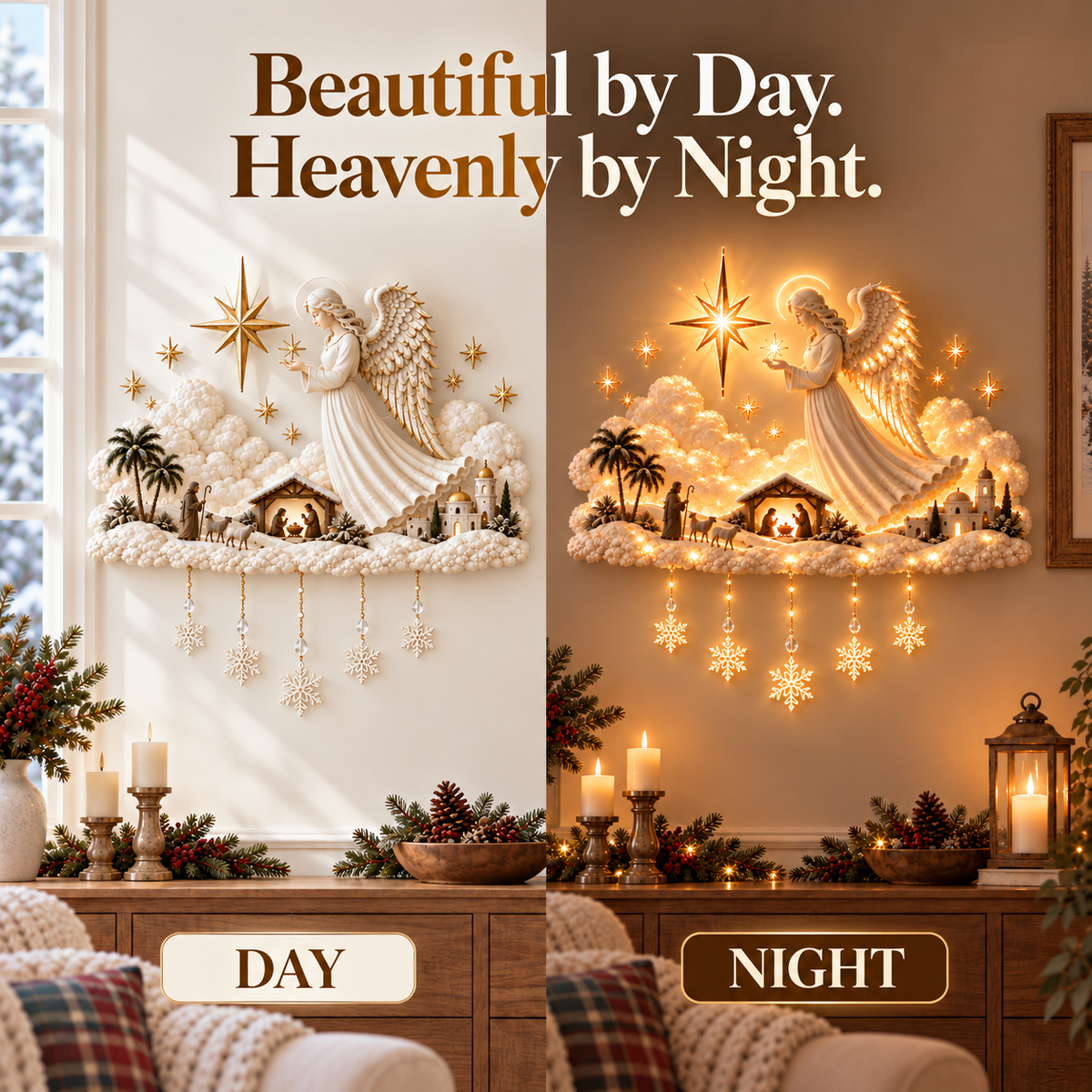 ✨ Angel of Bethlehem™ Christmas Blessing Wall Glow