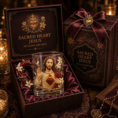 ⏳ Last Day 49% OFF – ✝️ 3D Christian Devotional Glass Mug Collection