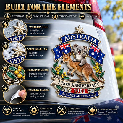 🦘Australia 125th Anniversary Commemorative Metal Car Emblem