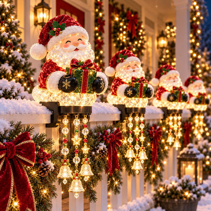 🎄 Weihnachtslichter fürs Verandageländer – 4 festliche Figuren-Designs