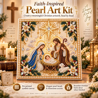 🙏✝️DIY Christian Pearl Artwork Kit✈️ Buy 3+ Get Free Shipping