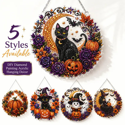 🎃 Halloween Diamond Painting Hanging Ornament Kit ✨