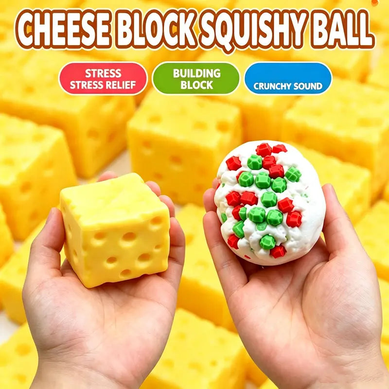 6-Piece Crunchy ASMR Food Squishy Set – Sensory Stress Relief Fidget Toys