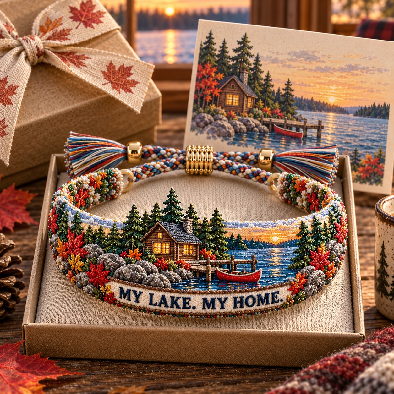 🌊 Lake Ontario Forever™ Embroidered Keepsake Bracelet 🍁