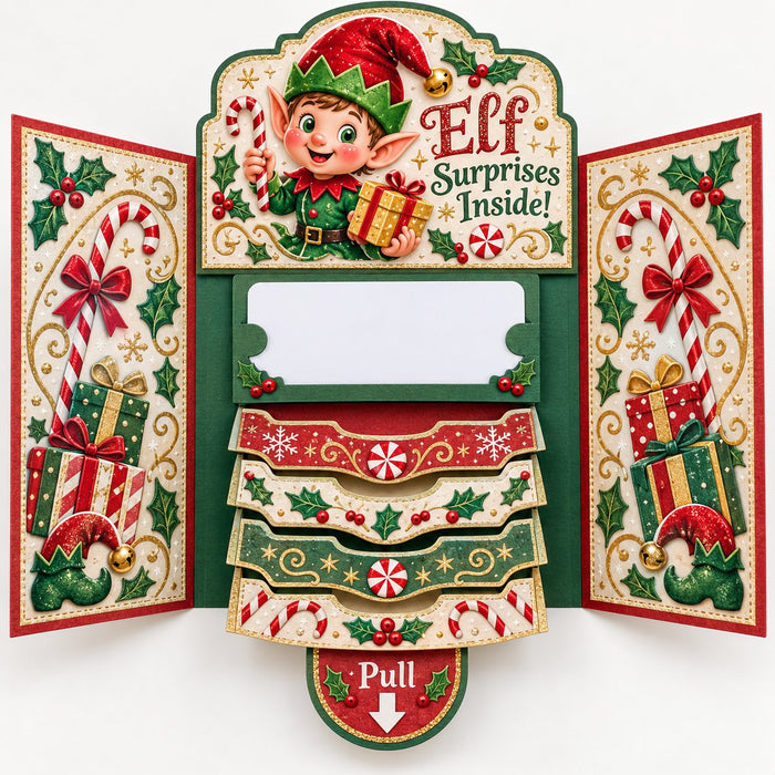Elf Surprise gift card booklet