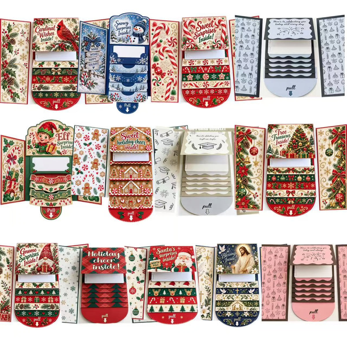 ⏰LAST DAY 49% OFF - 2026 New🎅🎁 Waterfall Christmas Gift Card Booklet 💳✨