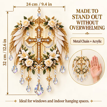 ✝️ Christian Crystal Suncatcher | 5 Faith-Inspired Window Designs with Cascading Rainbow Crystals ✨