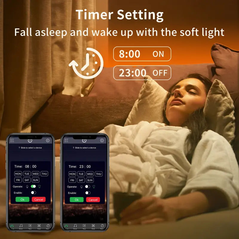 Smart RGB LED Strip Lights – App-Controlled Music Sync Ambient Lighting