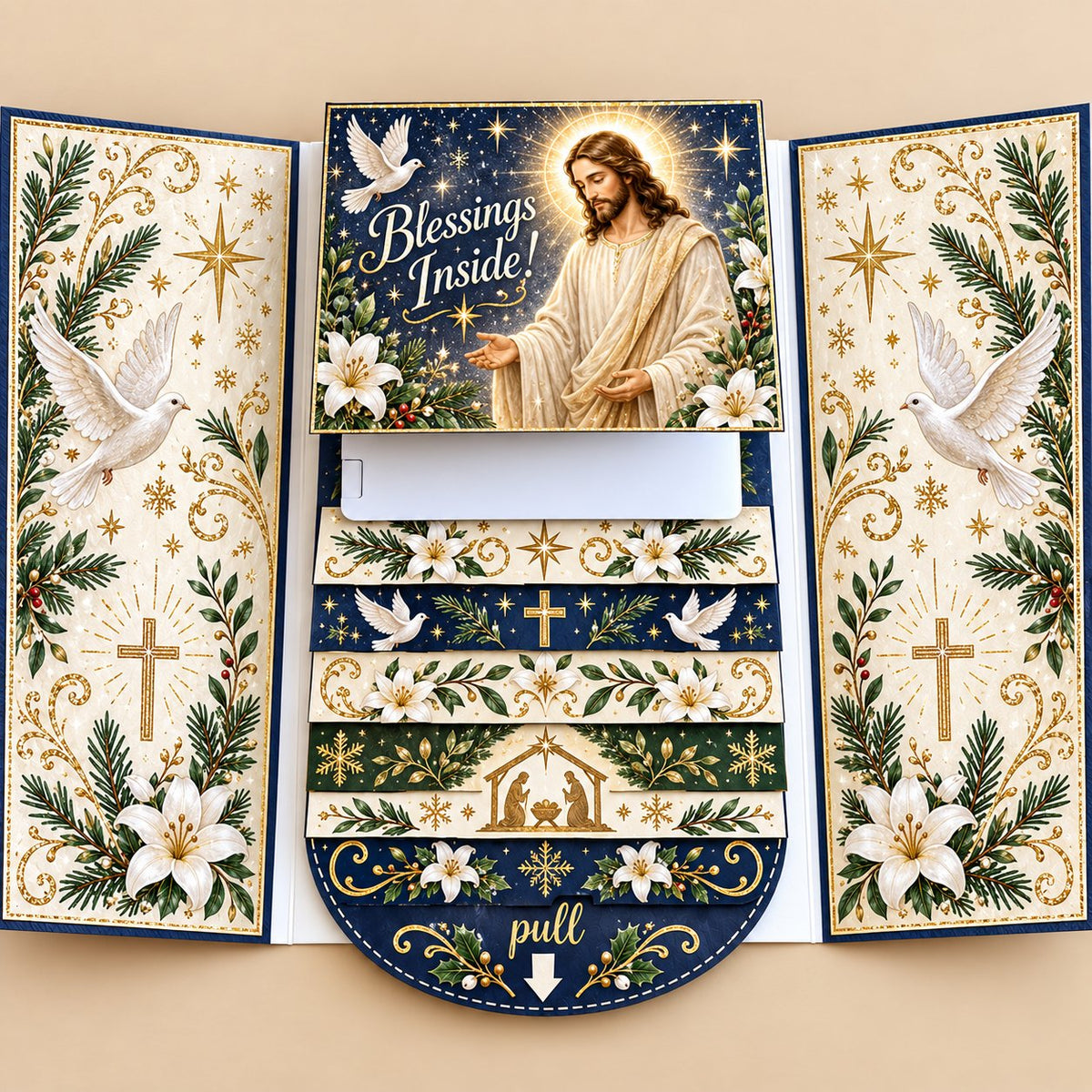 ⏰LAST DAY 49% OFF - 2026 New🎅🎁 Waterfall Christmas Gift Card Booklet 💳✨
