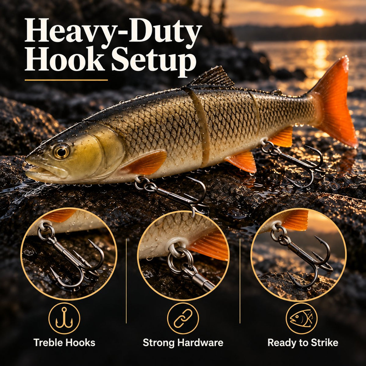 Leviathan Trout™ 16" Giant Predator Swimbait 🎣