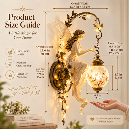 🧚✨ Enchanted Fairy Blossom Lantern Wall Light 🌸🏮