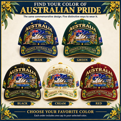 🦘Australia 125th Anniversary 1901–2026 Commemorative Cap